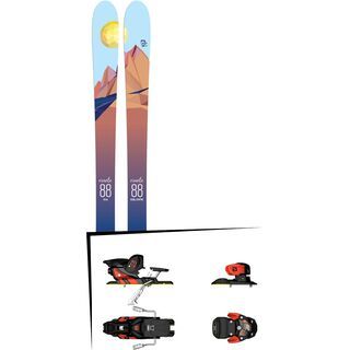 Set: Icelantic Oracle 88 2018 + Salomon Warden MNC 13 white/black/orange