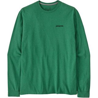 Patagonia Men's Long-Sleeved P-6 Logo Responsibili-Tee heartleaf green