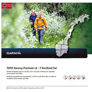 Garmin Topo Norwegen Premium 7 - Nordland Sor (microSD/SD) - Karte