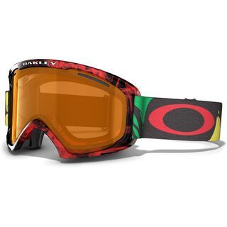Oakley O2 XL, Burned Out Rasta/Persimmon - Skibrille