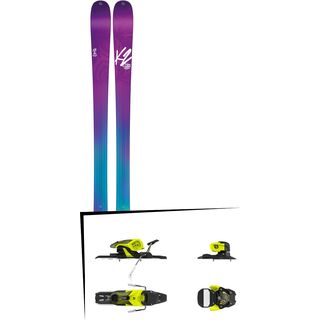 Set: K2 Missconduct 2016 + Salomon Warden 11 90 mm, yellow black - Skiset