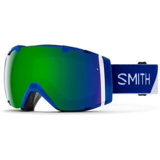 Smith I/O inkl. Wechselscheibe, klein blue split/Lens: sun green mirror chromapop - Skibrille