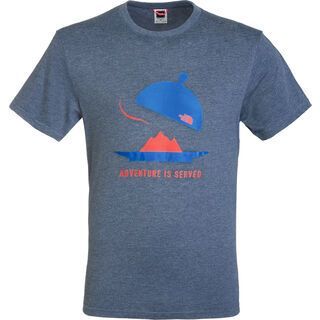 The North Face Mens SS Adventure Is Served Tee, Cosmic Blue - T-Shirt