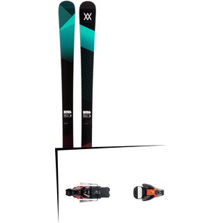 Set: Völkl Yumi 2017 + Salomon STH2 WTR 16, 90 mm 90 mm, black/orange - Skiset