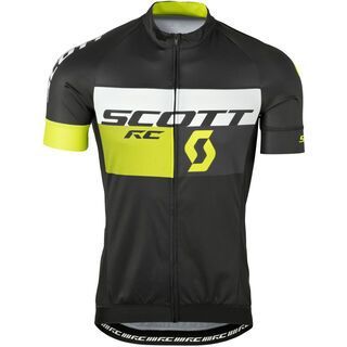 Scott RC Pro s/sl Shirt, black/yellow - Radtrikot