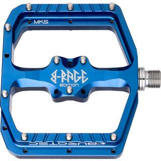 Burgtec Penthouse Flat MK5 Pedals B-Rage Edition deep blue