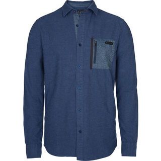 ION Shirt LS George, insignia blue melange - Hemd