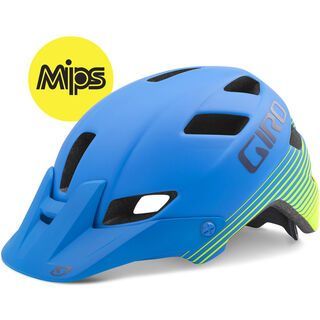 Giro Feature MIPS, matte blue lime - Fahrradhelm