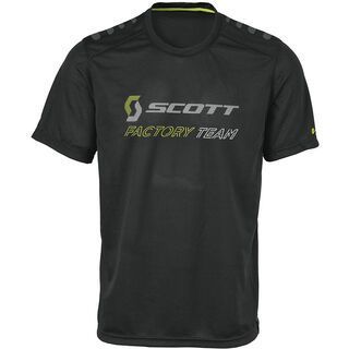 Scott Factory Team s/sl T-Shirt, black/lime green - T-Shirt