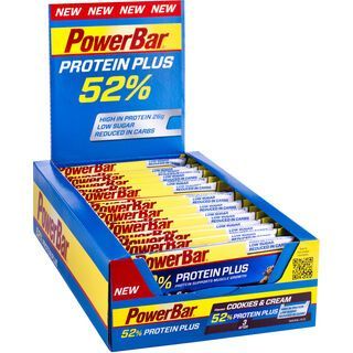 PowerBar Protein Plus 52% - Cookies & Cream (Box) - Proteinriegel