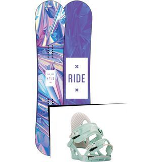 Set: Ride Compact 2017 + K2 Charm 2016, mist - Snowboardset