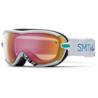 Smith Virtue, white feather/red sonsor mirror - Skibrille