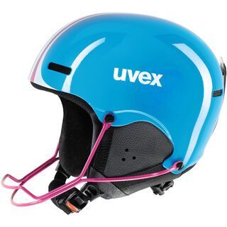uvex hlmt 5 junior race, cyan-pink - Skihelm