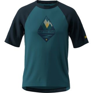 Zimtstern PureFlowz Shirt SS, steel/navy/mimosa - Radtrikot