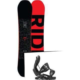 Set: Ride Machete 2017 + Flow Nexus 2017, black - Snowboardset