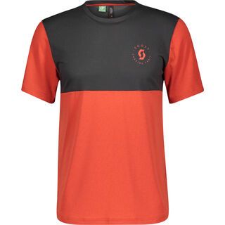 Scott Trail Flow Dri S/SL Men's Shirt fiery red/dark grey