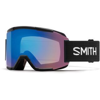 Smith Squad inkl. Wechselscheibe, black/Lens: storm rose flash - Skibrille