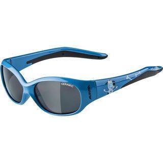 Alpina Flexxy Kids, blue dog/Lens: ceramic black - Sportbrille