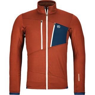 Ortovox Merino Fleece Grid Jacket M clay orange