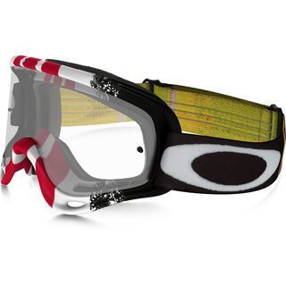 Oakley O Frame MX, pinned race red/yellow/Lens: clear - MX Brille