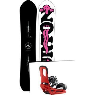 Set: Burton Kilroy Custom 2019 + Burton Cartel EST red