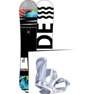 Set: Ride Rapture 2017 + Ride DVA 2017, silver - Snowboardset