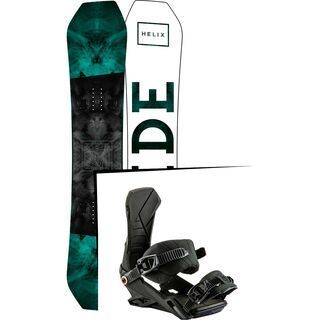 Set: Ride Helix 2017 + Nitro Team 2017, black - Snowboardset