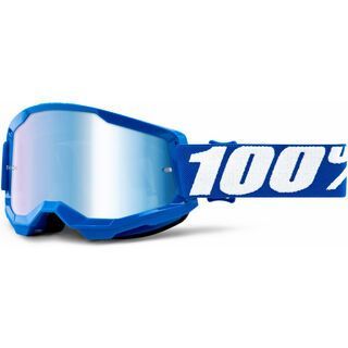 100% Strata 2 Goggle - Mirror Blue blue