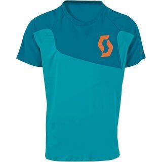 Scott AMT s/sl Shirt, medium blue/orange - Radtrikot