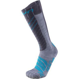 UYN Comfort Fit Ski Socks Lady grey/turquoise