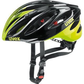 uvex boss race, black-neon yellow - Fahrradhelm