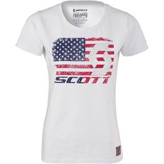 Scott Womens Peach Lake 5 s/sl T-Shirt, white - T-Shirt