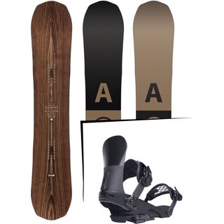 Set: Arbor Element Premium 2017 + Ride El Hefe, black - Snowboardset