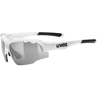 uvex Sportstyle 107 inkl. Wechselgläser, white/Lens: litemirror silver - Sportbrille