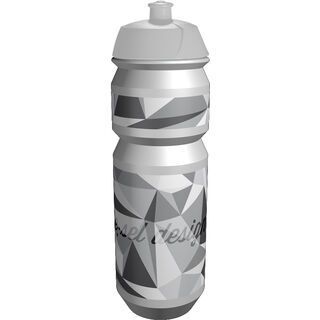 Riesel Design flasche, triangle white - Trinkflasche