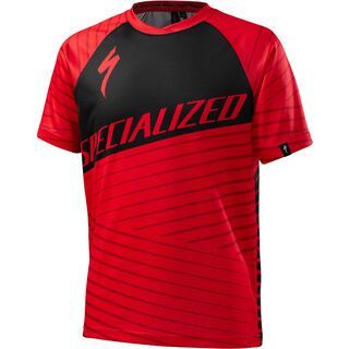 Specialized Youth Enduro Grom Comp SS Jersey, black/red - Radtrikot