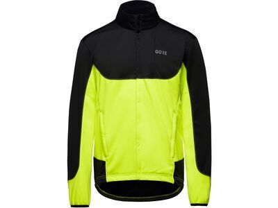 Gore Wear C5 Windstopper Thermo Trail Jacke, black/neon yellow