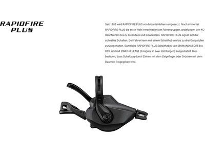 Shimano Deore SL-M6100-IR Schalthebel - I-Spec EV / o. Ganganz. / 12-fach / rechts - Bild 3