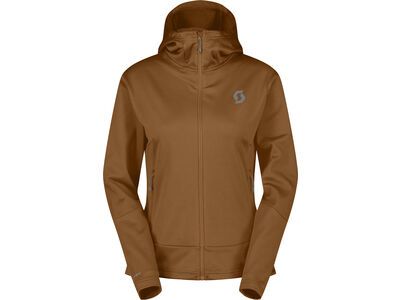 Scott Defined Mid Zip Women's Hoody, bread brown