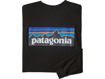 Patagonia Men's Long-Sleeved P-6 Logo Responsibili-Tee, black - Bild 5