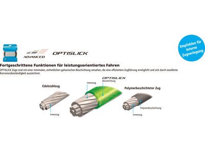 Shimano Schaltzug-Set MTB Edelstahl OPTISLICK - 1x 2.100 mm - Bild 3