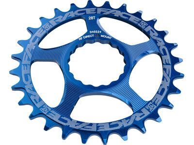 Race Face Direct Mount Cinch Narrow Wide - 10/11/12-fach blue