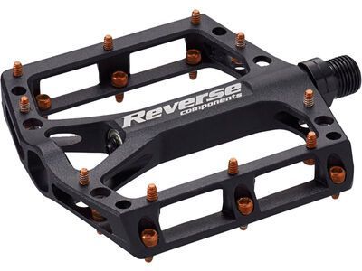 Reverse Black One Pedals, black/orange