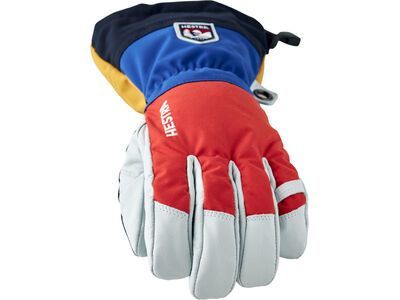 Hestra Army Leather Heli Ski 5 Finger, light red multi - Bild 3