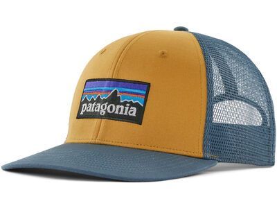 Patagonia P-6 Logo Trucker Hat pufferfish gold