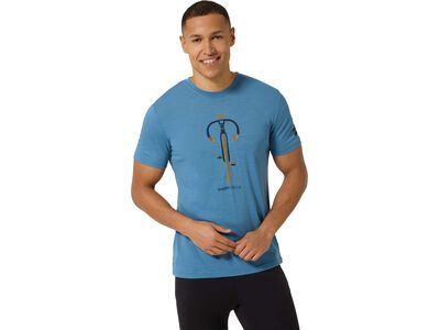 super.natural Vintage Bike Tee Herren, blue heaven/blueberry/dried tobacco - Bild 3