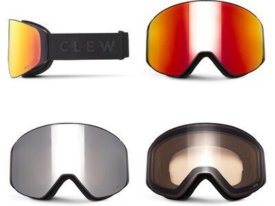 Clew Magnetic Goggle Silver / black