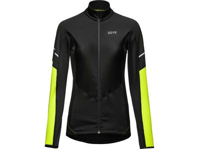 Gore Wear M Women Thermo Zip Shirt Langarm black/neon yellow