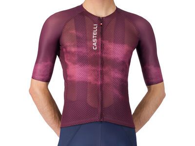Castelli Climber's A/C Jersey deep bordeaux/white