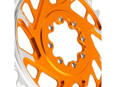 Burgtec 3 mm Offset Thick Thin Chainring SRAM 8-Bolt, iron bro orange - Bild 2